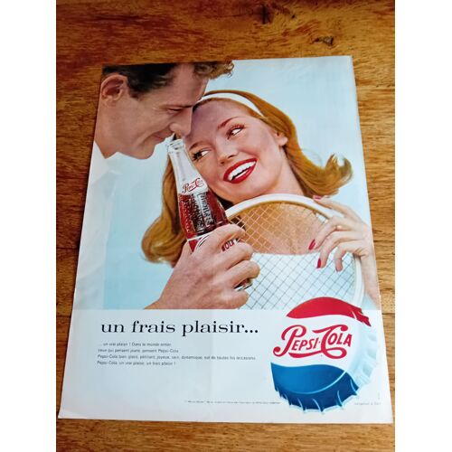 Publicité De Presse Authentique Années 50/60 Pepsi-Cola