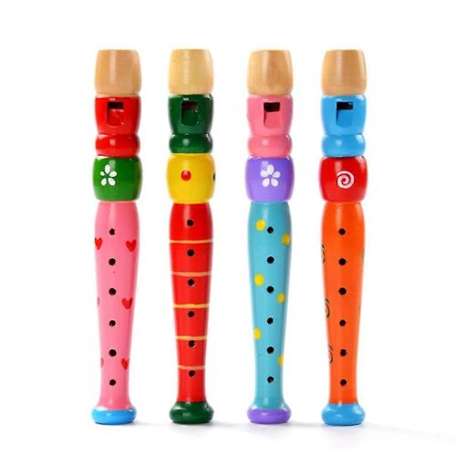 Enfant En Bois Flûte Instrument De Musique Éducation Précoce Développer Flûte À Bec Bois