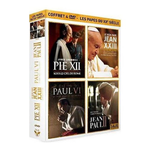 Les Papes Du Xxe Siècle - Coffret : Pie Xii - Sous Le Ciel De Rome + Le Bon Pape Jean Xxiii, Le Pape Du Peuple + Paul Vi, Un Pape Dans La Tourmente + Jean-Paul Ii - Pack