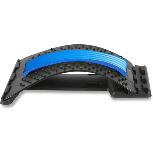 Kal-Masseurs Pour Le Dos, Civière Dos Étirement Soutien Lombaire Back Stretcher Relaxation Mate Correcteur Masseur De Dos Réglable Pour Lombaires Inférieures Et Supérieures (Bleu)