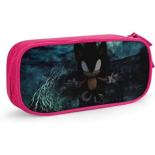 Dark Sonic Pencil Pen Case Widepen Bag Pink[111]