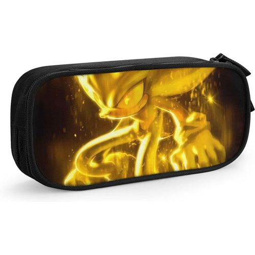 Super Sonic Pencil Pen Case Widepen Bag Black[127]