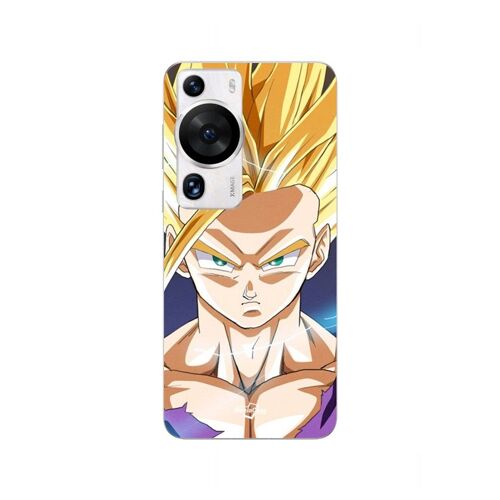 Coque Huawei P60 Pro Dragon Ball Z Sangoku Cheveux Blonds