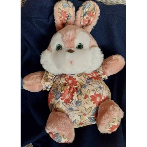 Lapin Vieux Rose À Fleurs Nounours