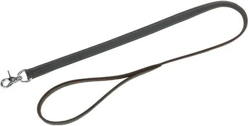 Laisse En Cuir - Trixie - 19042 - Gris - 1,00 M - Pour Chien Grand Taille