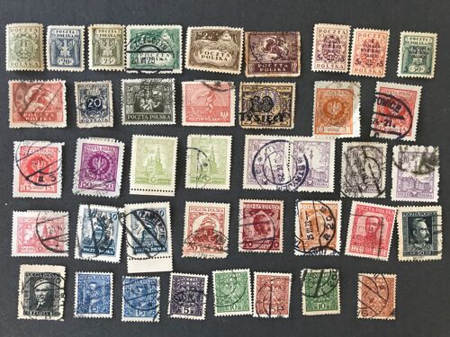 Pologne 40 Timbres De 1919 A 1932 Y&t 257, 205, 313
