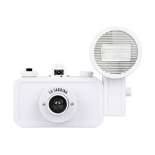 La Sardina Camera and Flash DIY-Edition 35 mm f/8 Blanc