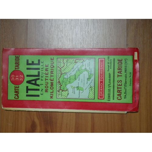 Carte Taride Italie ((30-31-32)