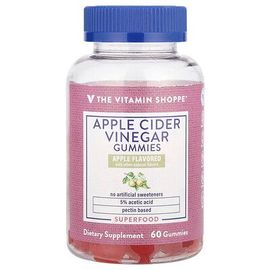The Vitamin Shoppe, Gommes Au Vinaigre De Cidre De Pomme, Pomme, 60 Gommes