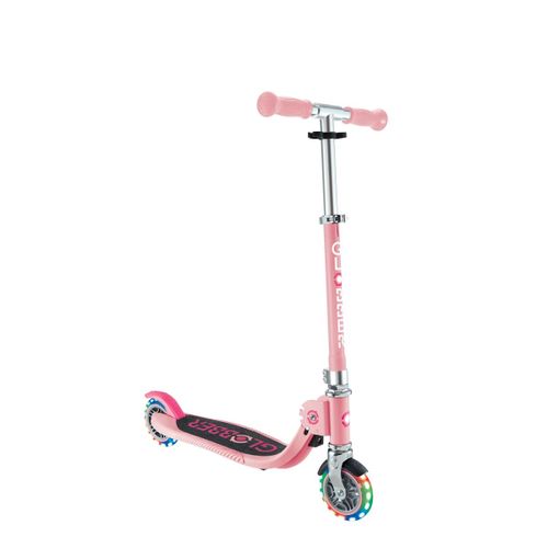 Globber - Trottinette 2 Roues Flow Foldable Junior Lights - Rose Pastel