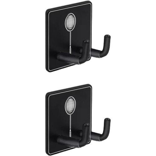Lot De 2 Supports Muraux Verticaux En Métal Pour Raquettes De Badminton