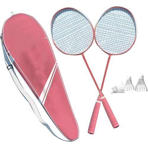 Ensemble De Raquettes De Badminton Légères Avec Volants Pour Adultes Et Adolescents