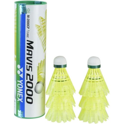 Mavis 2000 Lot De 6 Balles De Badminton Jaune