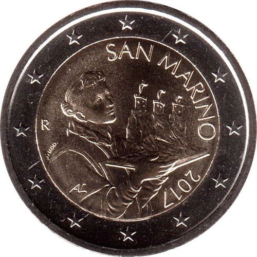 2 Euros Saint Marin 2017 Unc- 2e Type- Nouveau Visuel