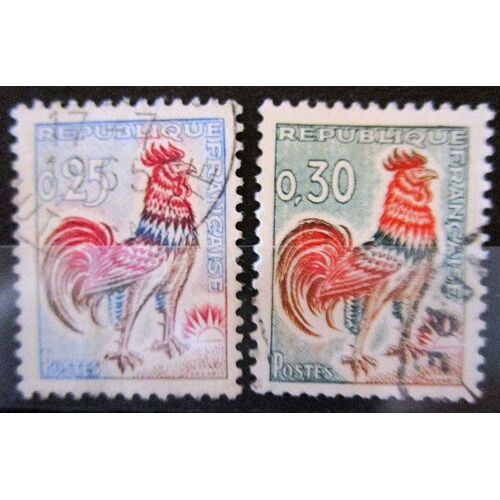1962 - 1965: Série Complète F1331;F1331a: Coq De Decaris