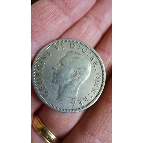 1/2 Crown 1951 Angleterre En L Etat Sur Les Photos