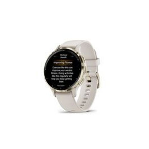 GARMIN Venu 3S, Soft Gold avec bracelet ivoire