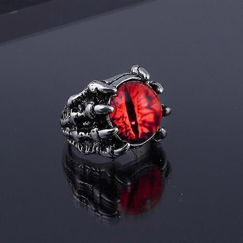 Mode Créatif Magic Eye Ring Hommes Et Femmes Personnalité Homme Punk Bague Quadricolore Bijoux-Adulte-Rouge-Femelle