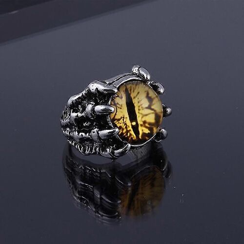 Mode Créatif Magic Eye Ring Hommes Et Femmes Personnalité Homme Punk Bague Quadricolore Bijoux-Adulte-Jaune-Femelle