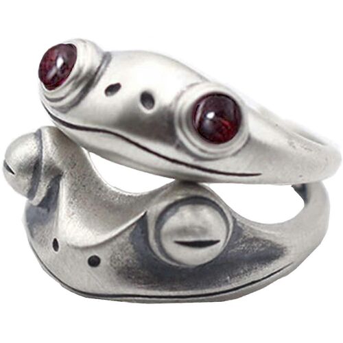 Bague Grenouille Personnalisée Réglable Couple Mignon Animal Alliance