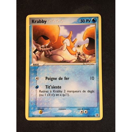 Krabby 66/112 Set Ex Rouge Feu & Vert Feuille Fr