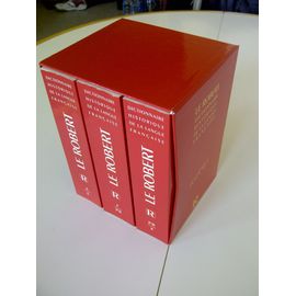 Dictionnaire Historique De La Langue Française En Trois Volumes