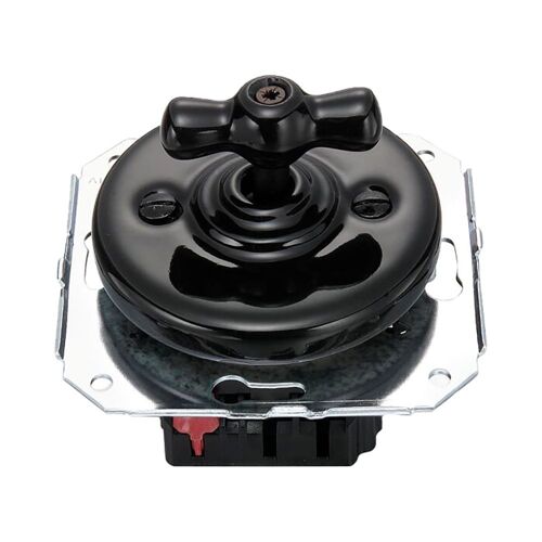 Double va-et-vient Fontini Garby Porcelaine noire  manette noire