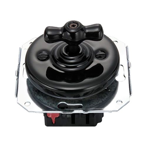 Double va-et-vient Fontini Garby Porcelaine noire  manette noire