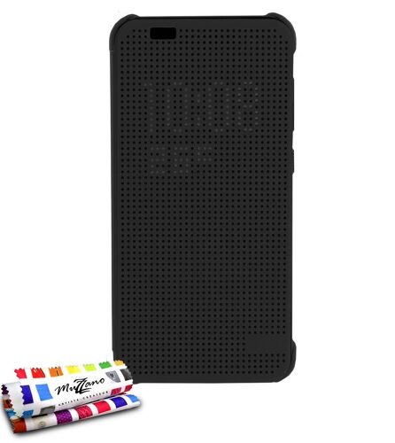 COQUE CASE HTC ONE A9 "DOT TOUCH " DOT VIEW NOIR BLACK FOLIO DESIGN