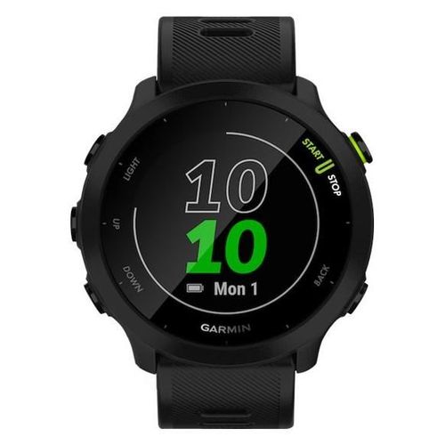 Garmin Forerunner 55 - Noir - montre de sport avec bracelet - silicone - noir - affichage 1.04" - Bluetooth, ANT+ - 37 g