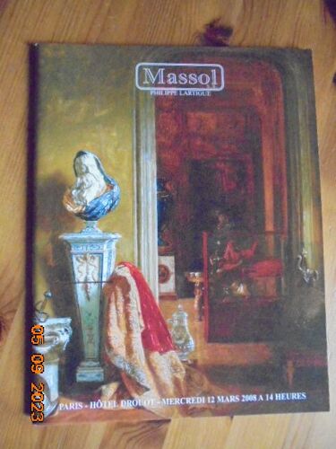Catalogue De Vente Aux Enchères Massol Philippe Lartigue : Paris - Hotel Drouot - 12 Mars 2008