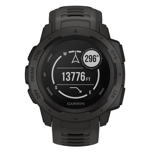 Garmin Instinct graphite Montre intelligente GPS - Robuste - En anglais uniquement