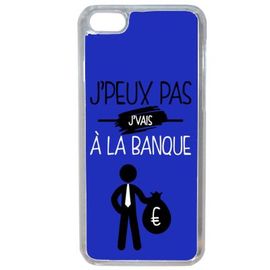 Coque J'peux Pas J'vais À La Banque (4) Compatible Iphone 7 Plus Transparent