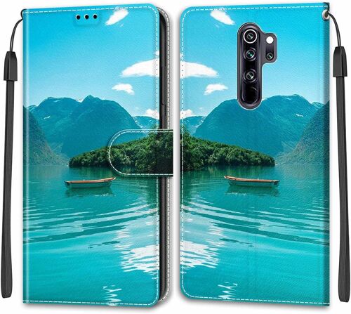 Coque Pour Xiaomi Redmi Note 8 Pro, [2 Carte Fentes] & [Fonction Stand][Fermeture Magnetique] Antichoc De Portefeuille Etui Pour Xiaomi Redmi Note 8 Pro