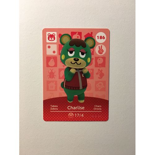 Carte Amiibo Animal Crossing (Happy Home Designer & Welcome Amiibo) Série 2 N°186 : Zabou