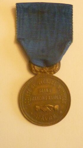 Médaille De Secours Mutuels Saint François Xavier Havre Ref M260