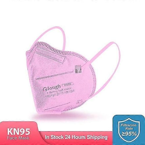 Evago Mask Ffp2 / Kn95 Masque Facial Adulte, 5 Couches De Protection Ffp2 Masque Facial Respirant Jetable-Rose-150 Pièces