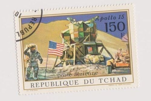 Timbre République Tchad Espace Apollo 150
