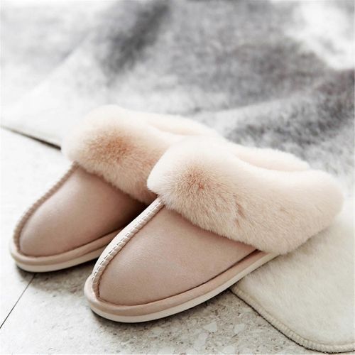 Chaussures Pantoufles De Fourrure Pantoufles D'hiver Pantoufles D'intérieur Chaudes Pantoufles Douces La Maisonsbeigesadultes40s41sunisexe