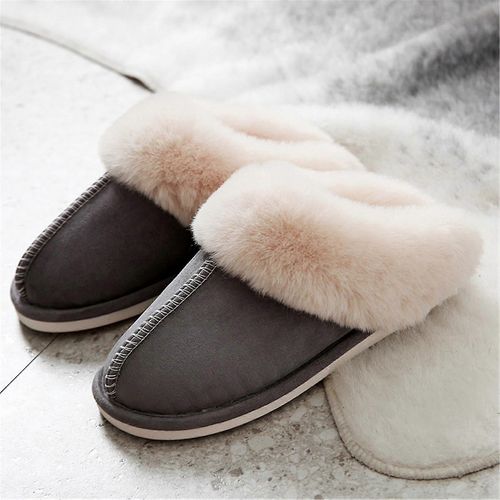 Chaussures Pantoufles De Fourrure Pantoufles D'hiver Pantoufles D'intérieur Chaudes Pantoufles Douces La Maisonslight Geaysadultes36s37sunisexe