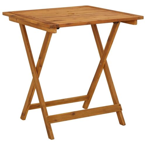 Vidaxl Table Pliable De Jardin 70x70x75 Cm Bois D'acacia Massif