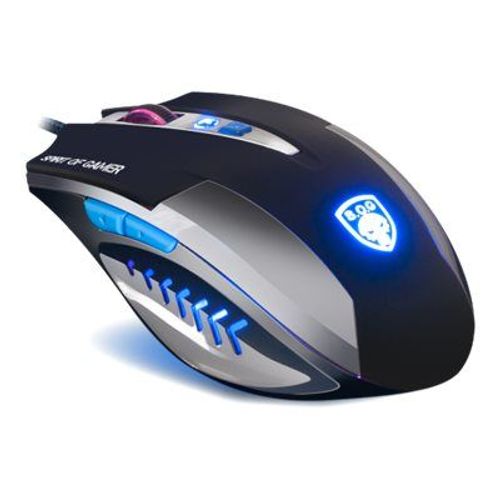 Suza Spirit Of Gamer PRO-M1 - Souris - optique - 8 boutons - filaire - USB - noir