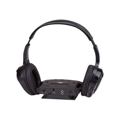 trevi frs 1240 - Écouteurs - circum-aural - infrarouge - sans fil - jack 3,5mm - noir