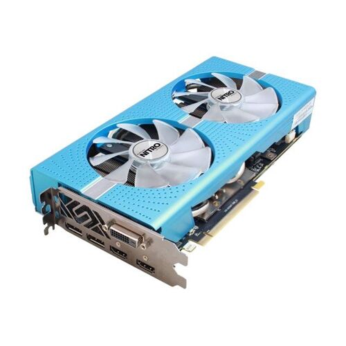 Sapphire NITRO+ RX 580 - Special Edition - carte graphique - Radeon RX 580 - 8 Go GDDR5 - PCIe 3.0 x16 - DVI, 2 x HDMI, 2 x DisplayPort - bleu métallique - détail léger