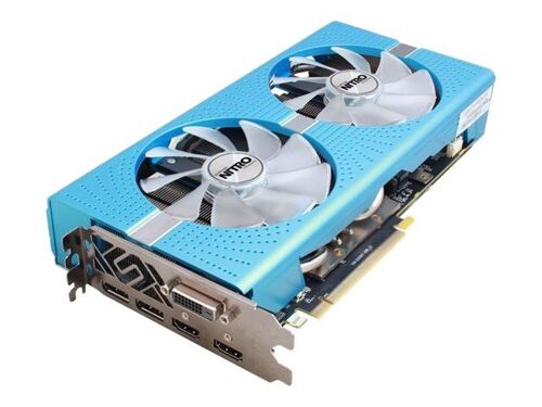 Sapphire NITRO+ RX 580 - Special Edition - carte graphique - Radeon RX 580 - 8 Go GDDR5 - PCIe 3.0 x16 - DVI, 2 x HDMI, 2 x DisplayPort - bleu métallique - détail léger