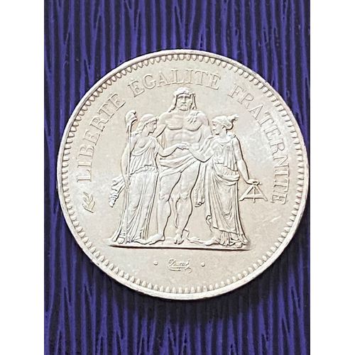 Pièce De 50 Francs Hercule En Argent 1974 Tbe 