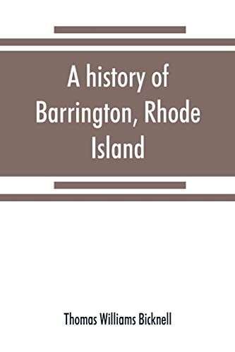A History Of Barrington, Rhode Island