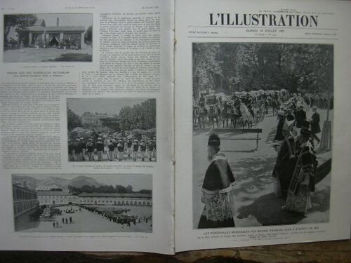 L'illustration Journal Universel N° 4142 - Les Funérailles Nationales Des Marins Français Tués À Athènes En 1916.