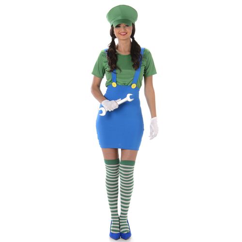 Déguisement Plombier Vert Femme Xs