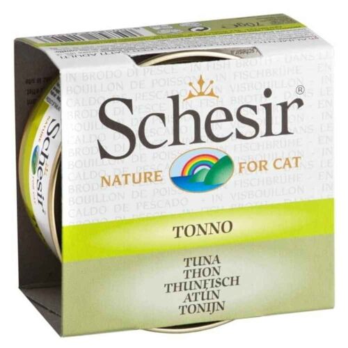 Boîte Pâtée Au Thon En Bouillon Pour Chat - Schesir - 70g